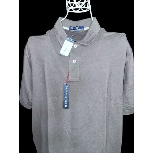 NEW WITH TAGS NWT Cremieux Men’s Polo Shirt - unique Gray/green Color - 100% Cot - Picture 5 of 9